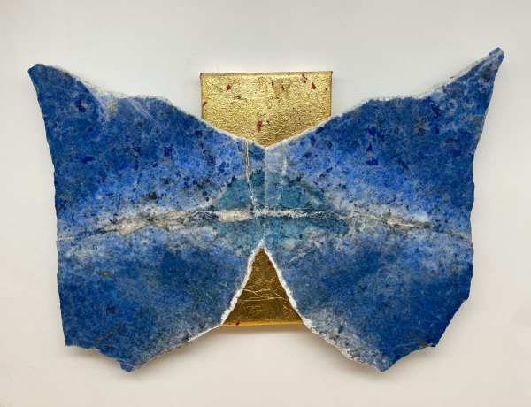 Schmetterlings-Flügel in Blau